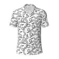 thumbnail image 1 of Balery Hand Drawn Snake Printed Men’s Short Sleeve Polo Shirt, Midweight Men's Shirt,Golf Polo shirts -Small, 1 of 9