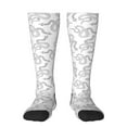 thumbnail image 1 of Balery Hand Drawn Snake Printed Novelty Socks Men's Women's Crew Socks Sports Socks Knee High Socks Cotton Socks Quirky and Cool Socks, 1 of 9