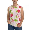 thumbnail image 1 of Balery Hand Drawn Strawberry Men's Sleeveless Muscle Shirts Workout Tank Top, Moisture Wicking, Odor Protection-Large, 1 of 8