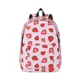 thumbnail image 1 of Balery Hand Drawn Strawberry Vintage Canvas Backpack for Men and Women - Large Capacity, Durable Travel Laptop Bag for School, Work, Hiking, and Outdoor Activities, 1 of 7