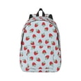 thumbnail image 1 of Balery Hand Drawn Strawberry Vintage Canvas Backpack for Men and Women - Large Capacity, Durable Travel Laptop Bag for School, Work, Hiking, and Outdoor Activities, 1 of 7