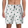 thumbnail image 1 of Balery Hand Drawn Turtle Mens Swim Trunks Swim Shorts for Men Quick Dry Inseam Beach Shorts with Compression Liner Pocket-, 1 of 9