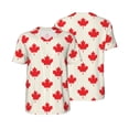 thumbnail image 1 of Balery Happy Canada Day Baseball Jersey for Men Casual Button Down Shirts Short Sleeve Active Team Sports Uniform-XX-Large, 1 of 9