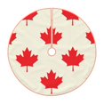 Balery Happy Canada Day Printed Christmas Tree Skirt , Merry Christmas