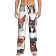 thumbnail image 1 of Balery Happy Dog Faces Collage print Men's Pajama Pants,Ultra Lightweight Pjs,Lounge Pant-X-Large, 1 of 9