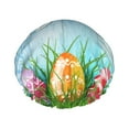 thumbnail image 1 of Balery Happy Easter Shower Caps, Double Layer Waterproof Shower Cap, Double Layers Reusable Shower Cap With Soft Comfortable For Long Thick Hair Soft Bath Shower Hair Caps, 1 of 9