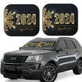 thumbnail image 1 of Balery Happy New Year 2024 (5) Sun Shield 2 Pack For Car Front Windows Foldable Sun Visor Protector Blocks Max Uv Rays And Keeps Your Vehicle Cool For Most Sedans Suv Truck, 1 of 7