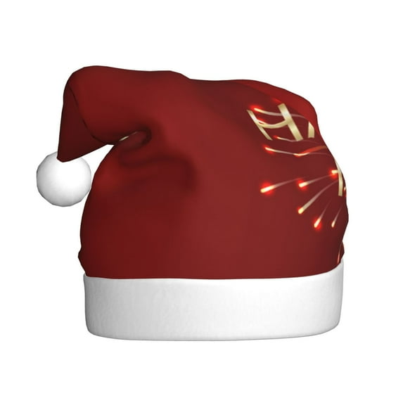 Balery Happy New Year 2025 Pattern Santa Hat Christmas Hat Funny Christmas Hat Christmas Knitted Beanie Hat For Men Women Adult