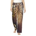 thumbnail image 1 of Balery Happy New Year print Women's Pajama Pants,Ultra Lightweight Pjs,Lounge Pant-Medium, 1 of 9