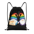 thumbnail image 1 of Balery Happy Pride Gnome Pattern Drawstring Backpack Bag Sport Gym Sackpack Cinch Bags Pattern Drawstring Backpack Bag Sport Gym Sackpack Cinch Bags -Small, 1 of 6