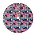 thumbnail image 1 of Balery Hawaii Palms Printed Christmas Tree Skirt , Merry Christmas Party Christmas Tree Decoration,Adjustable Tree Skirt-30", 1 of 8