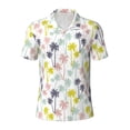 thumbnail image 1 of Balery Hawaiian Coconut Tree Printed Men’s Short Sleeve Polo Shirt, Midweight Men's Shirt,Golf Polo shirts -Medium, 1 of 8