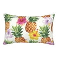 thumbnail image 1 of Balery Hawaiian Pineappl Bedding Queen Pillow Cases - Envelope Closure - Soft Brushed Microfiber Fabric - Shrinkage and Fade Resistant Pillow Cases-14"x20", 1 of 9
