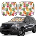 thumbnail image 1 of Balery Hawaiian Pineappl Sun Shield 2 Pack For Car Front Windows Foldable Sun Visor Protector Blocks Max Uv Rays And Keeps Your Vehicle Cool For Most Sedans Suv Truck, 1 of 7