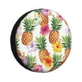 thumbnail image 1 of Balery Hawaiian Pineappltire Cover Waterproof Dust-Proof, Universal Spare Wheel Tire Cover For Trailer, Rv, Suv Truck And Vehicle Camper Accessories-14 Inch, 1 of 9
