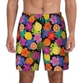 thumbnail image 1 of Balery Hawaiian Style Mens Swim Trunks Swim Shorts for Men Quick Dry Inseam Beach Shorts with Compression Liner Pocket-X-Large, 1 of 9
