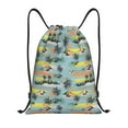 thumbnail image 1 of Balery Hawaiian Style Pattern Drawstring Backpack Bag Sport Gym Sackpack Cinch Bags Pattern Drawstring Backpack Bag Sport Gym Sackpack Cinch Bags -Small, 1 of 6