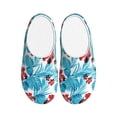 thumbnail image 1 of Balery Hawaiian Style Pattern Women's Fuzzy Memory Foam Slippers Fluffy Winter House Shoes Indoor and Outdoor-42/43, 1 of 7