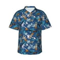 thumbnail image 1 of Balery Hawaiian Style Print Men's Hawaiian Shirts Short Sleeve Beach Shirt Relaxed Fit Vacation Button Down Shirts-Small, 1 of 9