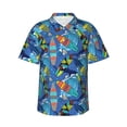 thumbnail image 1 of Balery Hawaiian Style Print Men's Hawaiian Shirts Short Sleeve Beach Shirt Relaxed Fit Vacation Button Down Shirts-XX-Large, 1 of 9