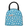 thumbnail image 1 of Balery Cute Healthy Teeth Pattern Lunch Bag Women, Lunch Box, Lunch Bag, Small Leakproof Lunch Tote Large Capacity Reusable Insulated Cooler Lunch Container-One Size, 1 of 6