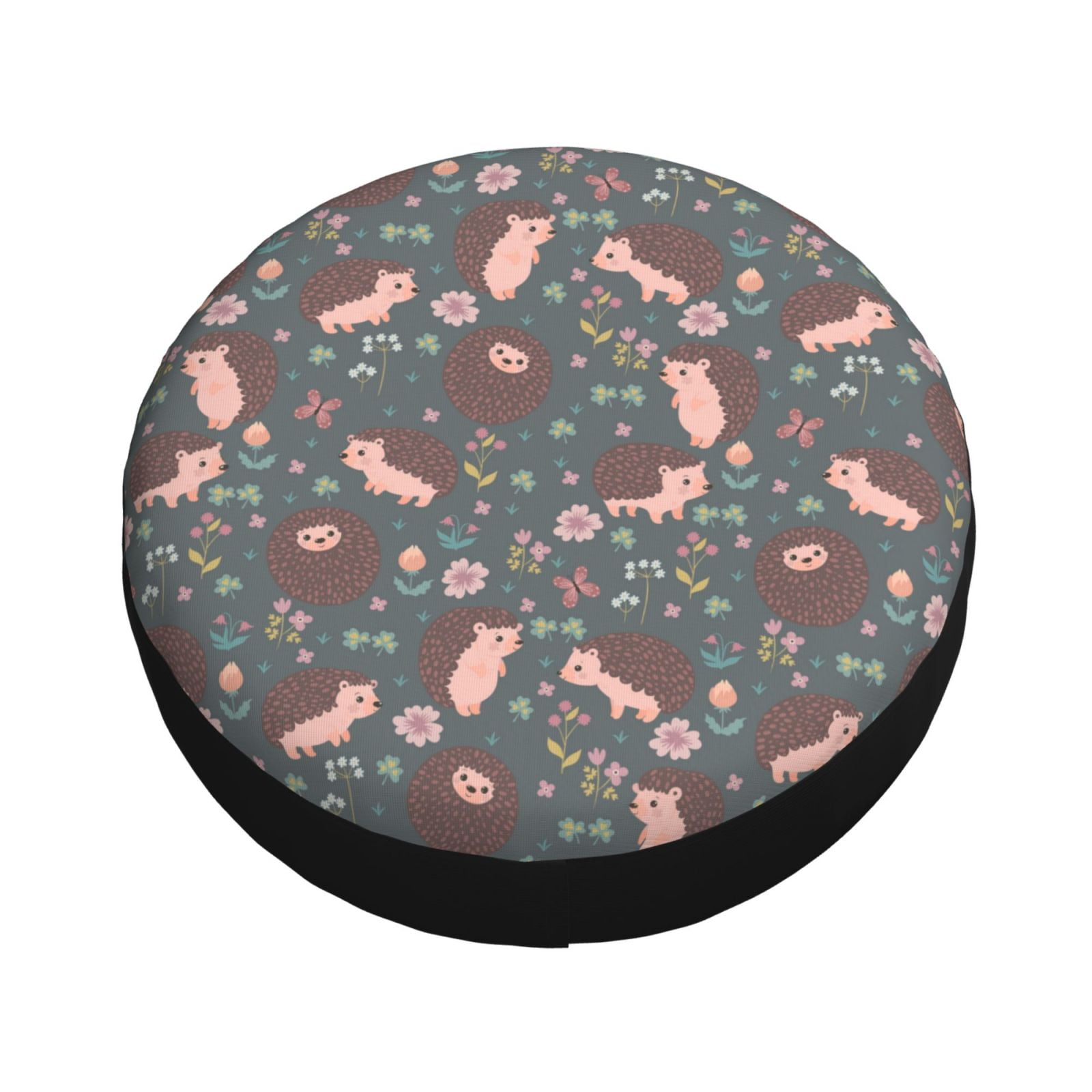 Balery Hedgehogs and Flowers1 Tire Covers Tough Tire Wheel Protector