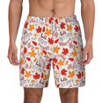 thumbnail image 1 of Balery Hello Autumn Maple Leaf Mens Swim Trunks Swim Shorts for Men Quick Dry Inseam Beach Shorts with Compression Liner Pocket-XX-Large, 1 of 9
