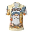 thumbnail image 1 of Balery Hello Summer Cute Gnome Printed Men’s Short Sleeve Polo Shirt, Midweight Men's Shirt,Golf Polo shirts -3X-Large, 1 of 8