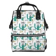 thumbnail image 1 of Balery Hello Summer Mummy Backpack - Waterproof Twill Canvas, Large Capacity Diaper Bag with Multiple Pockets and Adjustable Straps, 1 of 6