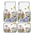 thumbnail image 1 of Balery Herbs and Wildflowers Pattern 4-Piece Floor Mats, Heavy-Duty Rubber Liners, Anti-Slip Design, All-Season Automotive Protection, Vehicles, Cars, Trucks, and SUVs, 1 of 1