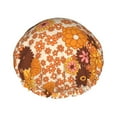 thumbnail image 1 of Balery Hippie Ditsy Floral Shower Caps, Double Layer Waterproof Shower Cap, Double Layers Reusable Shower Cap With Soft Comfortable For Long Thick Hair Soft Bath Shower Hair Caps, 1 of 9