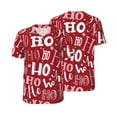 thumbnail image 1 of Balery Ho Pattern Funny Christmas Baseball Jersey for Men Casual Button Down Shirts Short Sleeve Active Team Sports Uniform-4X-Large, 1 of 9
