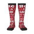 thumbnail image 1 of Balery Ho Pattern Funny Christmas Fun Novelty Socks Men'S Women'S Crew Socks Funny Crazy Novelty Socks Quirky And Cool Socks, 1 of 9