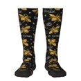 thumbnail image 1 of Balery Hohey Bee Golden Embroidery Fun Novelty Socks Men'S Women'S Crew Socks Funny Crazy Novelty Socks Quirky And Cool Socks, 1 of 1