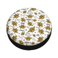 thumbnail image 1 of Balery Hohey Bee Golden2 Tire Covers - Tough Tire Wheel Protector for Truck, SUV, Trailer, Camper, RV -14 inch, 1 of 8