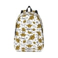 thumbnail image 1 of Balery Hohey Bee Golden2 Vintage Canvas Backpack for Men and Women - Large Capacity, Durable Travel Laptop Bag for School, Work, Hiking, and Outdoor Activities, 1 of 7