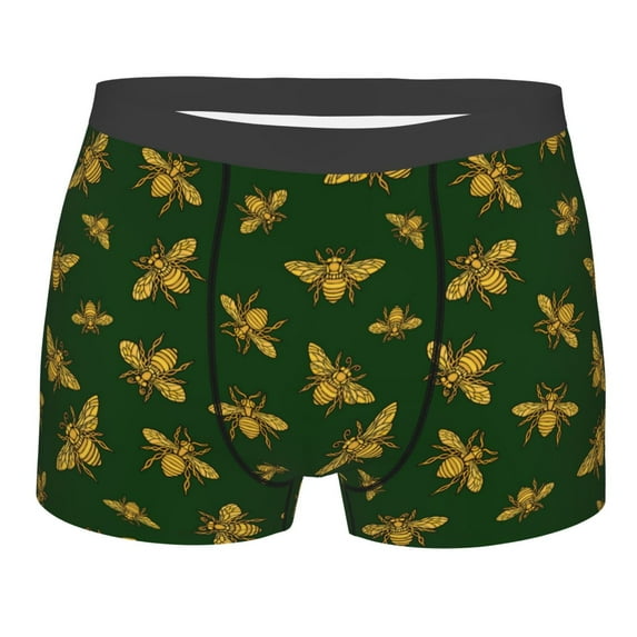 Balery Hohey Bee Men's Boxer Briefs, Soft and Breathable Cotton Underwear with nylon Waistband-XX-Large