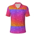 thumbnail image 1 of Balery Holiday Shiny Printed Men’s Short Sleeve Polo Shirt, Midweight Men's Shirt,Golf Polo shirts -3X-Large, 1 of 9