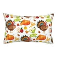 thumbnail image 1 of Balery Holiday Thanksgiving Turkey Apple Family Dinner Bedding Queen Pillow Cases - Envelope Closure - Soft Brushed Microfiber Fabric - Shrinkage and Fade Resistant Pillow Cases-, 1 of 9