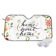 thumbnail image 1 of Balery Home Sweet Home Floral Print Car Windshield Sun Shade,Windshield Sunshade for Car Pickup Truck SUV Accessories-, 1 of 7