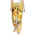 thumbnail image 1 of Balery Honey Bee print Women's Pajama Pants,Ultra Lightweight Pjs,Lounge Pant-Small, 1 of 9