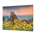 thumbnail image 1 of Balery Horse Sunflowers Pattern Canvas Decorative Picture – 30x40in Premium Wall Art, Modern Canvas Print for Home Decor（Horizontal）, 1 of 6