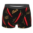 thumbnail image 1 of Balery Hot Chili Men's Boxer Briefs, Soft and Breathable Cotton Underwear with nylon Waistband-Small, 1 of 9