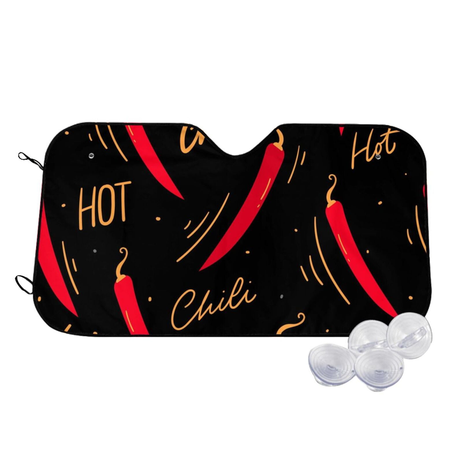 Pattern Print Fastfood Car Sun Shade