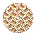 thumbnail image 1 of Balery Hot Dog 7 Printed Christmas Tree Skirt , Merry Christmas Party Christmas Tree Decoration,Adjustable Tree Skirt-30", 1 of 6