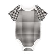 thumbnail image 1 of Balery Houndstooth Black And White Pattern Baby Climbing Clothes Infant Bodysuit Cute Infant Bodysuit Baby Romper-3 Months, 1 of 7