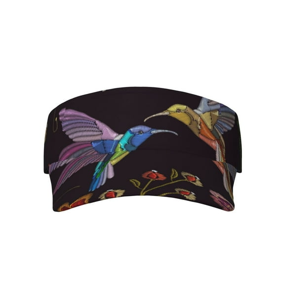 Balery Humming Bird Adult Sport Sun Visor Hat, Adjustable Baseball Cap For Outdoor Travel And Beach,Ideal For Women And Men,Sunscreen Visor Hats