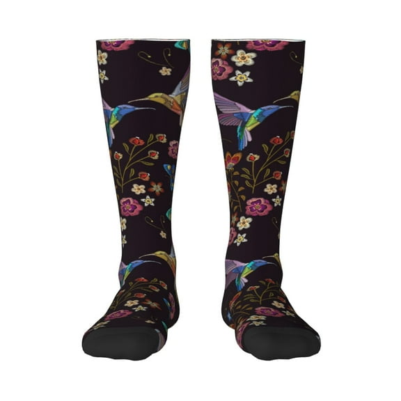 Balery Humming Bird Fun Novelty Socks Men'S Women'S Crew Socks Funny Crazy Novelty Socks Quirky And Cool Socks