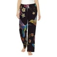 thumbnail image 1 of Balery Humming Bird print Women's Pajama Pants,Ultra Lightweight Pjs,Lounge Pant-Medium, 1 of 9