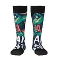 thumbnail image 1 of Balery Hungry Tyrannosaurus Printed Novelty Socks Men's Women's Crew Socks Sports Socks Knee High Socks Cotton Socks Quirky and Cool Socks, 1 of 9